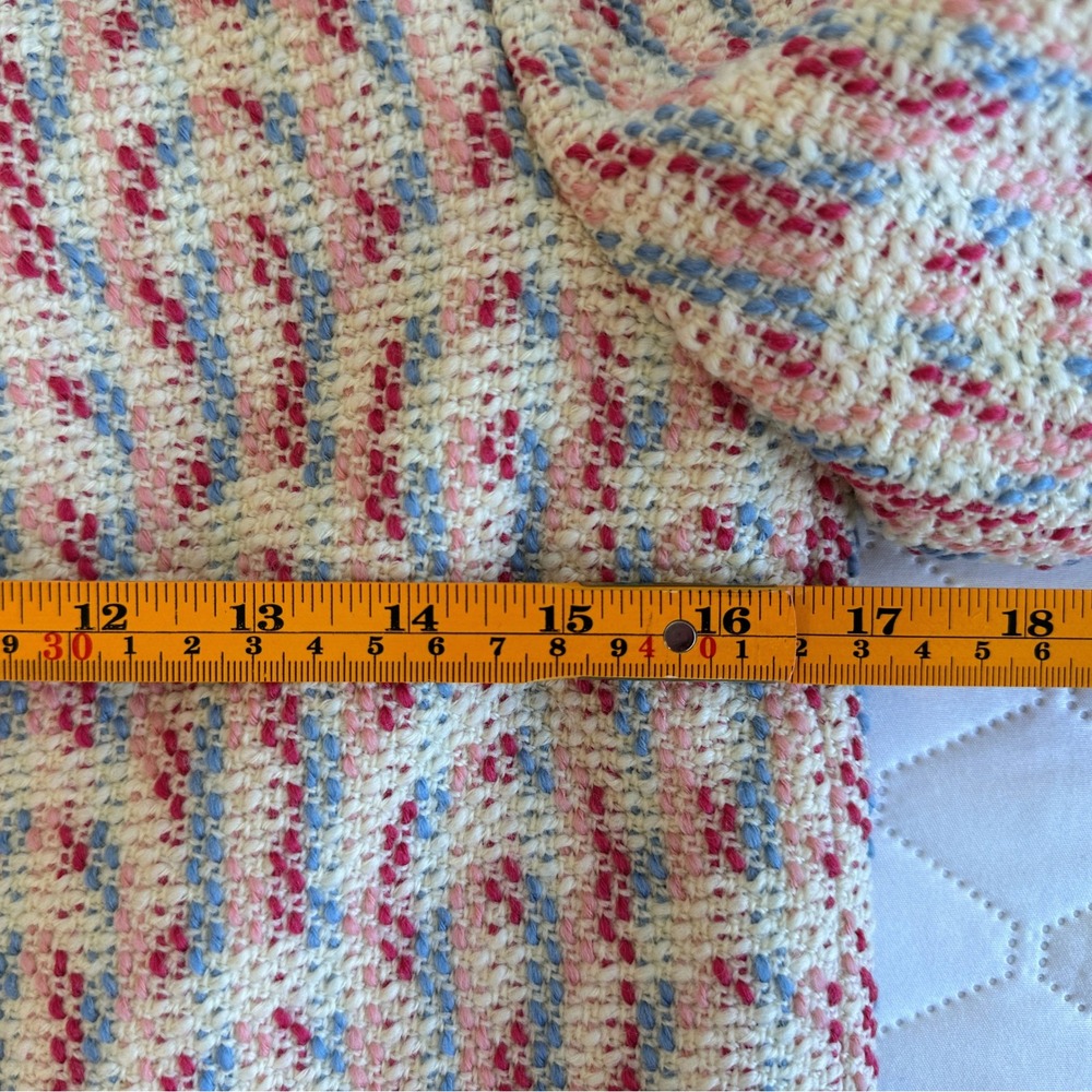 Marc Jacobs Pink Wool Tweed Jacket Frog Closure Peter Pan Collar Designer - Picture 6 of 10